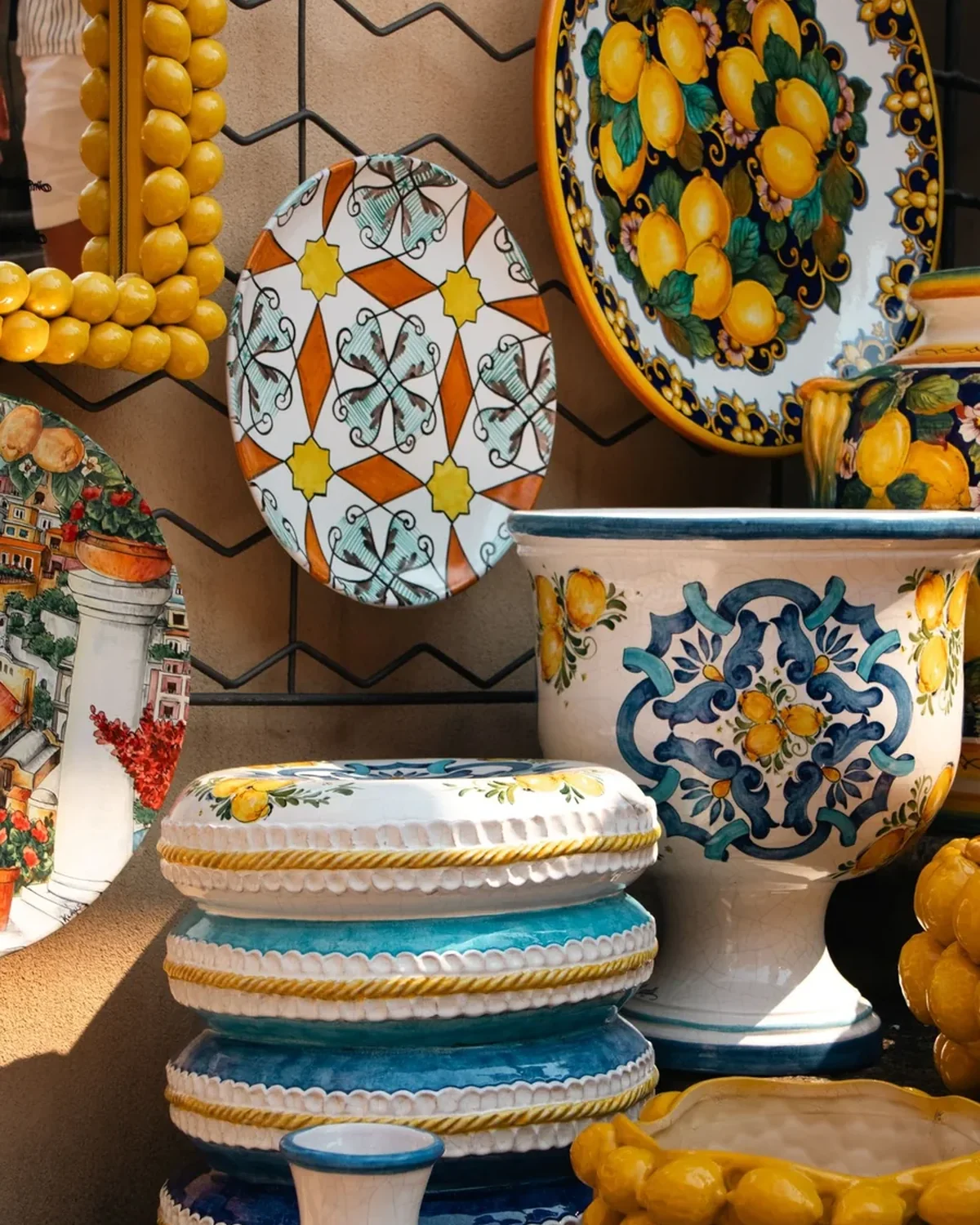 Colourful handmade Italian ceramics